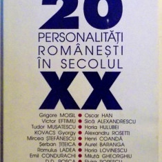 20 PERSONALITATI ROMANESTI IN SECOLUL XX de MANASE RADNEV , 2001