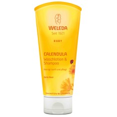 Sampon si Lotiune 2-in-1, Weleda, Shampoo, cu Galbenele, pentru Curatarea Delicata a Parului si Piel