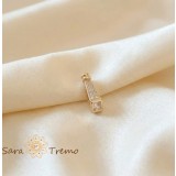 Pandantiv Semnatura Luminii , Pandantiv placat 14K cu zirconia, 1.5 cm