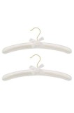 Cumpara ieftin Set 2 umerașe satinate, alb-gălbui, 38 cm