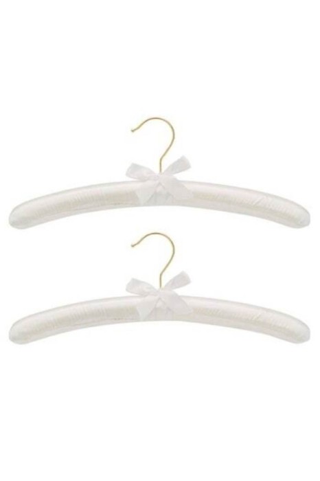 Set 2 umerașe satinate, alb-gălbui, 38 cm