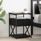 vidaXL Dulap de noapte cu sertar 2 pcs Stejar negru 40 x 42 x 55 cm 881886
