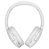 CASTI Baseus Encok D02 PRO, utilizare multimedia, smartphone, over the ear, pliabile, microfon pe casca, conectare prin Bluetooth 5.0, alb &quot;NGTD010302