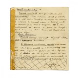 Tudor Arghezi, &bdquo;Generațiile simultane &icirc;n timp&rdquo;, filă manuscris, 1927