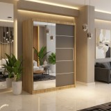 Dresing Delia 150 Sonoma cu Oglinda si Usi Gri Contactează-ne