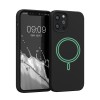 Husa pentru Apple iPhone 12 / iPhone 12 Pro, Silicon, Negru, 56556.01, kwmobile, Carcasa