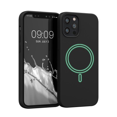 Husa pentru Apple iPhone 12 / iPhone 12 Pro, Silicon, Negru, 56556.01, kwmobile foto