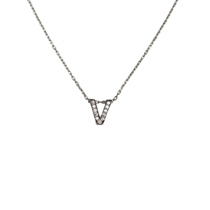 Colier argint 925 litera v, 40 cm