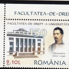 ROMANIA 2009 LP 1851 FACULTATEA DE DREPT 150 ANI SERIE MNH