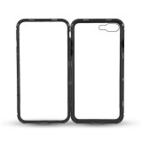 Husa Magnetic Glass 360&deg; (sticla fata + spate) pentru iPhone 7 Plus, Negru