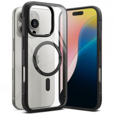 Husa MagSafe pentru Apple iPhone 16 Pro Max, Ringke, Fusion Bold, Neagra foto