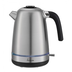 Fierbator electric Fram, 1850-2200 W, 1.7 l, filtru detasabil, Negru/Gri