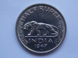 HALF RUPEE 1947 INDIA-XF