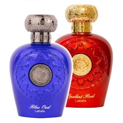 Blue Oud + Opulent Red foto