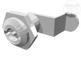 &Icirc;nchizătoare aliaj de zinc 35mm cu manetă din oțel nichelată