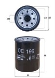 Filtru ulei MAHLE OC196