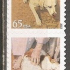 USA, rase de caini, straif, 2012, timbre adezive, MNH