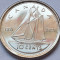 10 cents 2021 Canada, 100th Anniv. Bluenose, data dublă, clasic design, unc