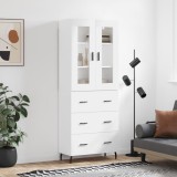 vidaXL Dulap &icirc;nalt, alb, 69,5x34x180 cm, lemn compozit