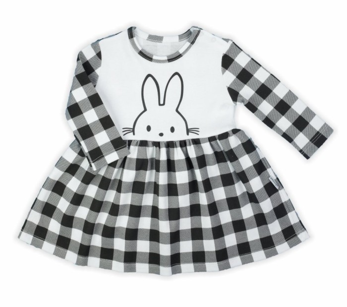 Rochita cu maneca lunga Nicol &quot;Bunny&quot; (163364) Marime 80 (9-12 luni)