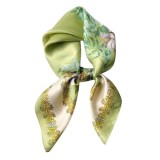 Esarfa din satin Green Garden