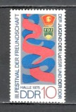 D.D.R.1975 Festivalul prieteniei intre tineri SD.418, Nestampilat