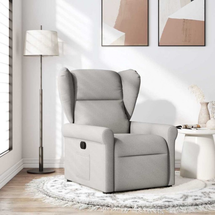 Gossi scaun extensibil din stofa gri nor