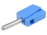 Mufă Banană 4mm Albastră 20A 42V 40mm