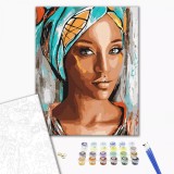Set pictura pe numere - Portrait of an African woman | Brushme