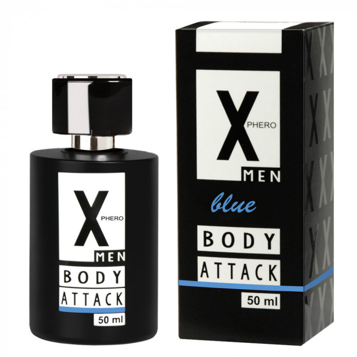X-Phero Body Attack Blue Perfume pentru bărbați, 50 ml