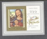 Guinee Bissau 1983 Raffael painting perf. sheet Mi.B251 used TA.106, Stampilat