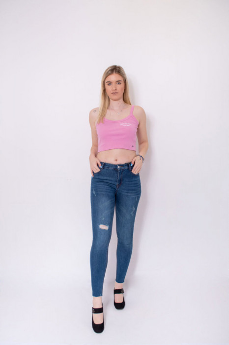 Blugi skinny mid waist Pull&amp;Bear