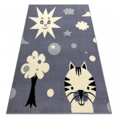 Covor BCF Flash Smile 3992 - Soare gri, 140x190 cm foto