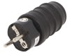 Conector Alimentare AC Tată 2P PE 250V 16A Negru