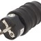 Conector Alimentare AC Tată 2P PE 250V 16A Negru