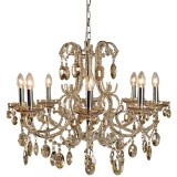 Cumpara ieftin Candelabru metal argintiu sticla bej 70x58 cm
