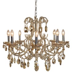 Candelabru metal argintiu sticla bej 70x58 cm
