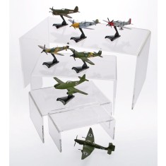 Pod de prezentare figurine avioane machete auto trenuri sticla acrilica 85 x 190 x 125 mm