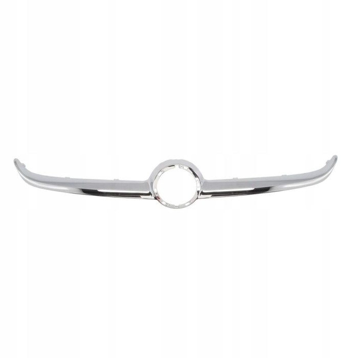 Ornament grila masca fata Opel Corsa E, 11.2014-, parte montare centrala, crom, cu locas pentru emblema, 55B205-6, Aftermarket