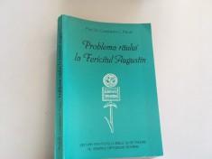 PROF. CONSTANTIN PAVEL, PROBLEMA RAULUI LA FERICITULUI AUGUSTIN foto