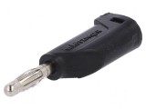 Conector banană 4mm 32A 33VAC 70VDC negru nichelat