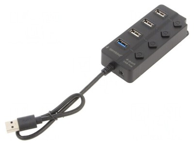 Hub USB 4 Porturi USB 2.0/3.1 Negru foto
