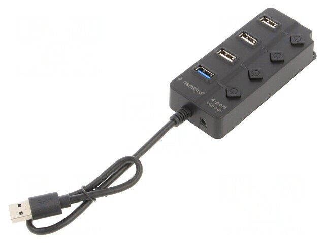 Hub USB 4 Porturi USB 2.0/3.1 Negru