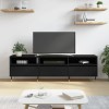 VidaXL Comodă TV, negru, 150x30x44,5 cm, lemn prelucrat 831261
