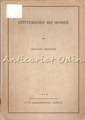 Gotterzorn Bei Homer - Johannes Irmscher foto