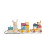 Trenulet cu forme - Animalute vesele, BigJigs Toys