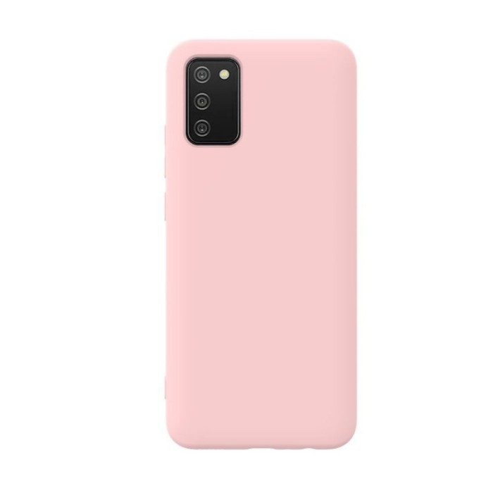 Husa pentru Samsung A02S, silicon,cu interior de catifea, Roz