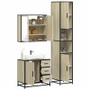 Gossi set mobilier de baie, 3 piese, stejar sonoma, lemn prelucrat