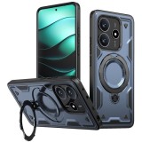 Husa military armour cu inel metalic, ALC MOBILE, compatibila cu Xiaomi Redmi Note 14 5G, Albastru