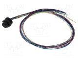 Conector M12 soclu mamă 12 pini 1,5A 30V IP67 drept cablu Lutronic 0,5m